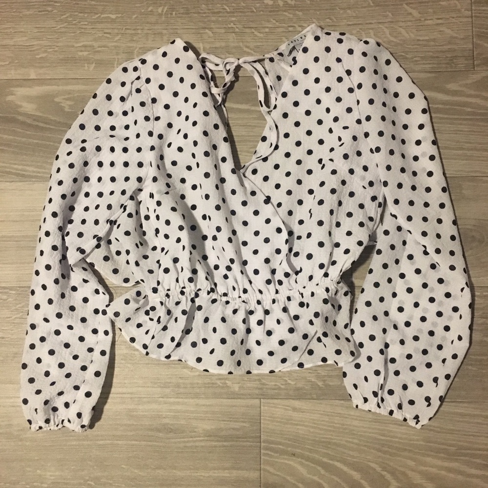 Polka dot blouse